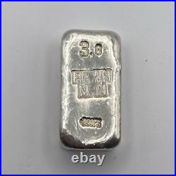 3.8 Troy Oz. 999 Fine Silver Hand Poured Bar Bu Pawn Man