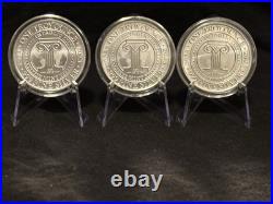 3 Cat Series 1 Troy Ounce. 999 Fine Silver Rounds From Intaglio Mint