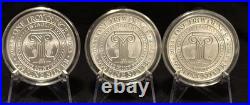 3 Cat Series 1 Troy Ounce. 999 Fine Silver Rounds From Intaglio Mint