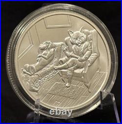 3 Cat Series 1 Troy Ounce. 999 Fine Silver Rounds From Intaglio Mint