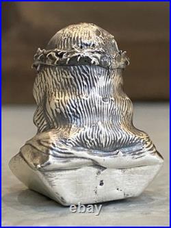 3 Oz. 999 Fine Silver Jesus Bust Hand Poured Round Bullion Coin
