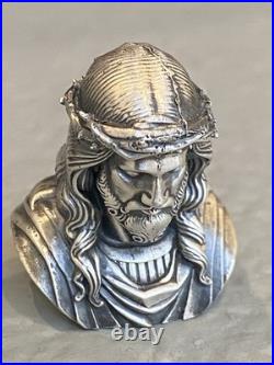 3 Oz. 999 Fine Silver Jesus Bust Hand Poured Round Bullion Coin