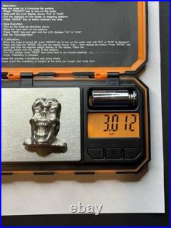 3 Troy Oz Laughing Face MK Barz. 999 Fine Silver Sand Cast 3 Troy Oz Laughing Face MK Barz. 999 Fine Silver Sand Cast