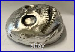 3 Troy Oz MK BarZ Mr. J. Skellington Hand Poured. 999 Fine Silver