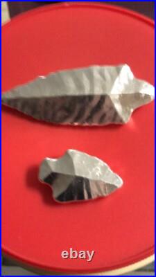 3 oz & 1 oz 999 fine Silver Bullion Indian Arrowhead Bar