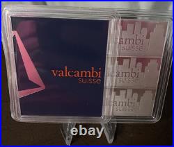 (3 oz) 3 x 1 oz Valcambi Skyline CombiBar With Assay 0.999 Fine Silver Bullion