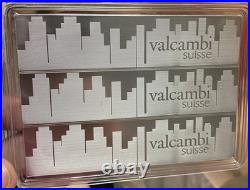 (3 oz) 3 x 1 oz Valcambi Skyline CombiBar With Assay 0.999 Fine Silver Bullion