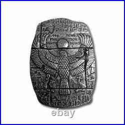 3 oz Fine Silver Relic Bar Old World Egyptian Falcon God Horus IN STOCK