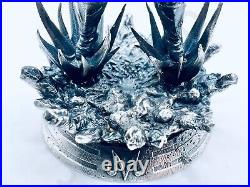 3 oz Hand Poured 999 Fine Silver Vegeta's Sacrifice 3D Cast Bullion Art Statue