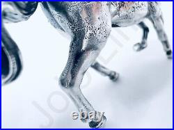 3 oz Hand Poured Silver. 999+ Fine Mustang Horse Cast Ingot Art Bullion Statue