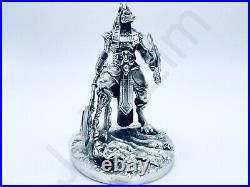 3 oz Hand Poured Silver Bar Pure. 999+ Fine Statue Anubis Warrior Cast Bullion