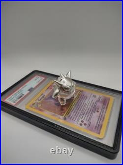 3 oz Silver Gengar Statue. 950.999 Fine Bullion Pokémon Inspired Collectible