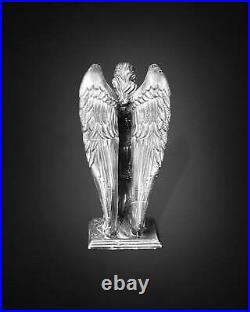 3oz Archangel Michael V2 Statue Hand-Poured Pure Silver Art. 999 Fine Silver