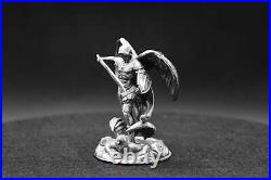 3oz Collectible Archangel St Michael Hand-Poured Pure Silver. 999 Fine Silver