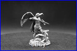 3oz Collectible Archangel St Michael Hand-Poured Pure Silver. 999 Fine Silver