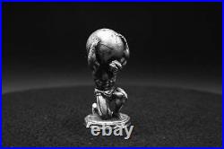 3oz Limited Edition Atlas Mythology Hand Poured 999 Fine Silver Statue Bullion