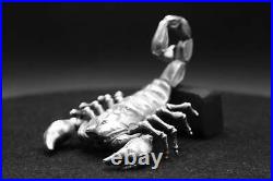 3oz Limited Edition Scorpion Hand-Poured Pure Silver. 999 Fine Silver