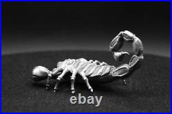 3oz Limited Edition Scorpion Hand-Poured Pure Silver. 999 Fine Silver