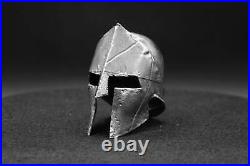 3oz Limited Edition Spartan Helmet Hand-Poured Pure Silver. 999 Fine Silver