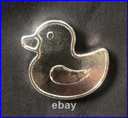 3oz YPS Ducky 999+ fine silver bullion bar Yeager's Poured Silver