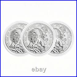 3pcs 2026 Great Britain Lion and Eagle 1 oz. 999 Fine Silver Coin