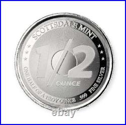 3x Scottsdale Mint 999 Fine Silver Lion Head Omnia