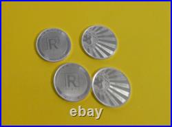 4 2020 Silver Trade Unit Bullion Rounds 1 Oz Each. 999 Fine Scottsdale Mint BU