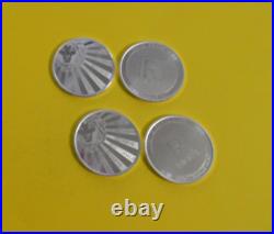 4 2020 Silver Trade Unit Bullion Rounds 1 Oz Each. 999 Fine Scottsdale Mint BU