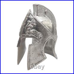 4.4 oz Silver Spartan Helmet Statue. 950.999 Fine Bullion Art 3 Hand Poured