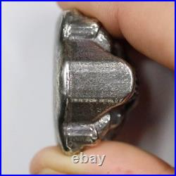 4.5 oz. 999 Fine Silver Antiqued Skull by Pit Bullion