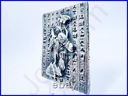 4.6 oz Hand Poured. 999 Fine Silver Bar Anubis Vs Horus V2 By The Gold Spartan