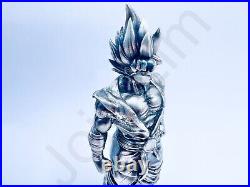 4.6 oz Hand Poured Silver Bar Goku. 999+ Fine 3D Cast Bullion Art Ingot Statue