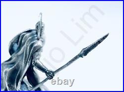 4.6 oz Hand Poured Silver Bar Spartan Warrior 999 Fine Cast Bullion Art Statue