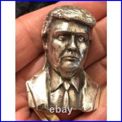 4 Troy Oz Trump-Make America Great Hand Poured. 999 Fine Silver 4 Troy Oz Trump-Make America Great Hand Poured. 999 Fine Silver