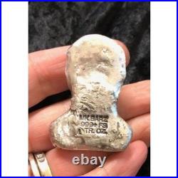 4 Troy Oz Trump-Make America Great Hand Poured. 999 Fine Silver