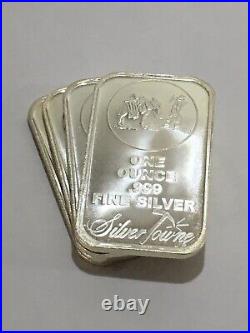 4 x 1oz. SilverTowne's PROSPECTOR Fine Silver Bars