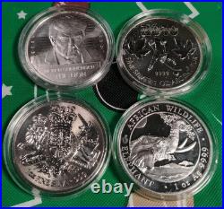 4x 1 oz Silver Rounds Lot. 999 Fine Silver