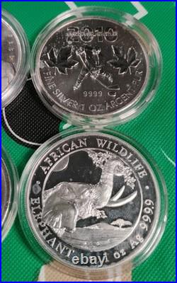 4x 1 oz Silver Rounds Lot. 999 Fine Silver