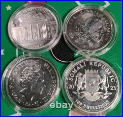 4x 1 oz Silver Rounds Lot. 999 Fine Silver