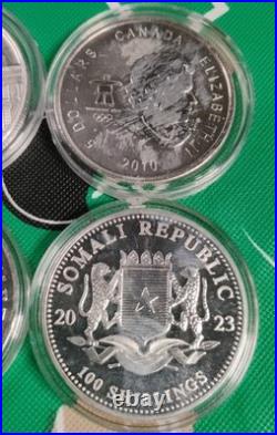 4x 1 oz Silver Rounds Lot. 999 Fine Silver