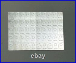 50 Gram Silver Bar Valcambi Suisse 50 X 1 Gram. 999 Fine Silver Bars