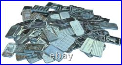 50x PURE. 999 Fine Silver Bars Bullion Estate Lot Amazing Designs