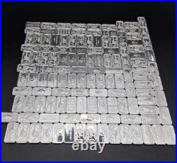 (50x) Pure. 999 Fine Silver Bar Premium Rare New Bullion Estate Lot Designs