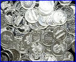 (50x) Rounds Pure. 999 Fine Silver Premium Rare New Bullion Estate Lot Designs