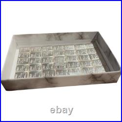 50x Valcambi Suisse 1g. 999 Fine Silver Bars 50g Total, Unsealed Lot