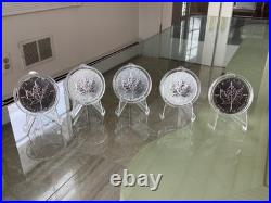 5 1 oz. 9999 FINE SILVER COIN BULLION = 5oz Total for Stackers