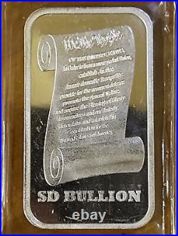 5 1ozt Silver Proclaim Liberty Bell We the People SD Bullion BARS. 999 Fine