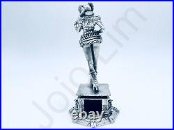 5.2 oz Hand Poured Silver Bar 999 Fine Harley Quinn 3D Cast Bullion Art Statue