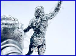 5.9 oz Hand Poured. 999+ Fine Silver Bar He-Man & Battle Cat by Gold Spartan