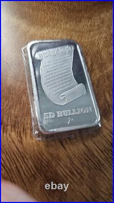 5 Troy Ounces. 999 Fine Silver, SD Bullion Bar, FAST FREE SHIPPING